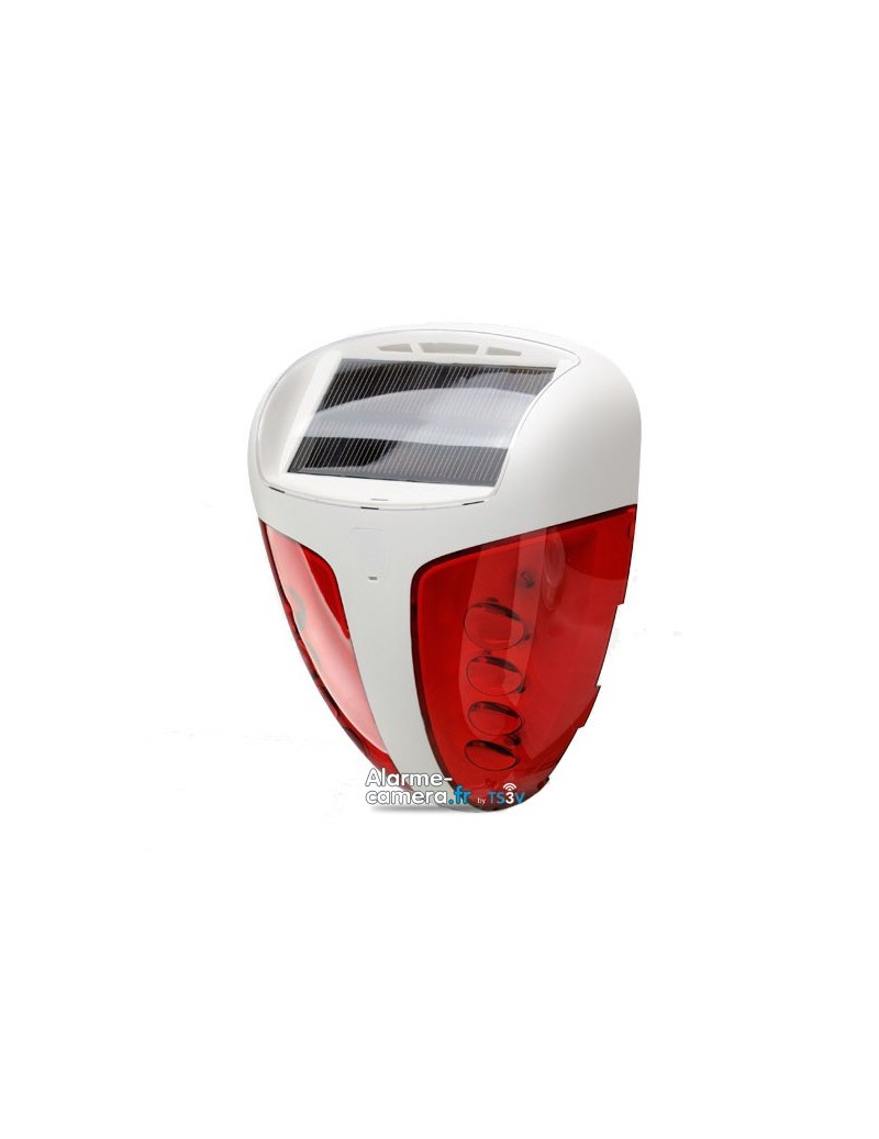 Sirène solaire extérieure 110 DB avec Flash pour alarme LS30 sans fil