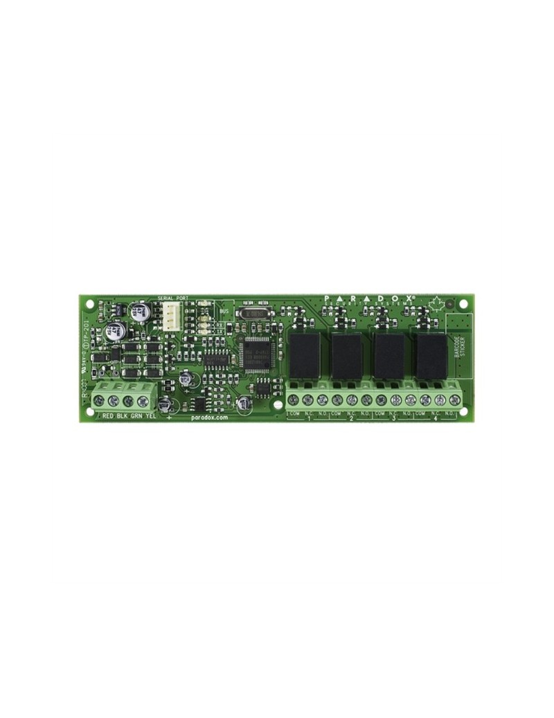 Carte d'extension 4 sorties relais pour alarme Paradox